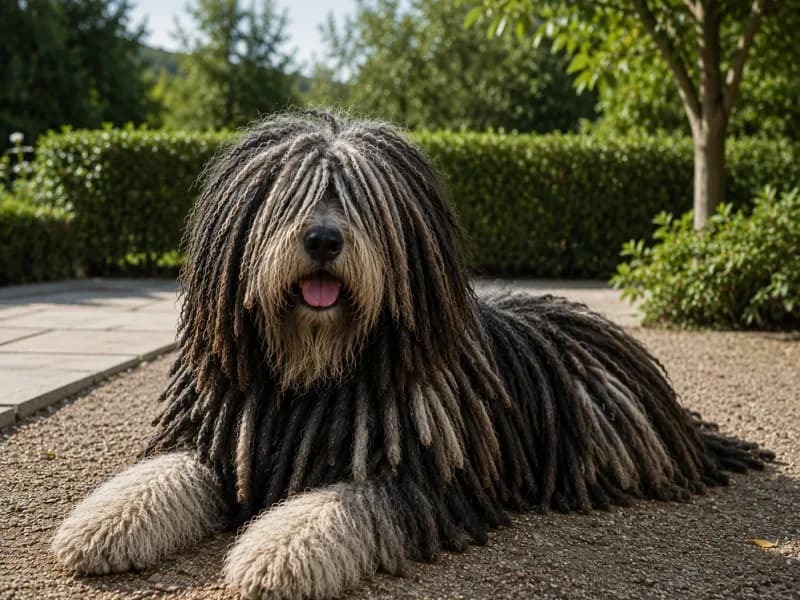 Bergamasco Sheepdog dog