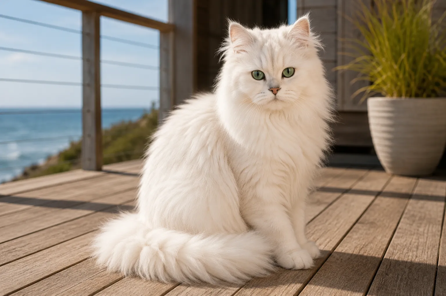 Burmilla Longhair cat