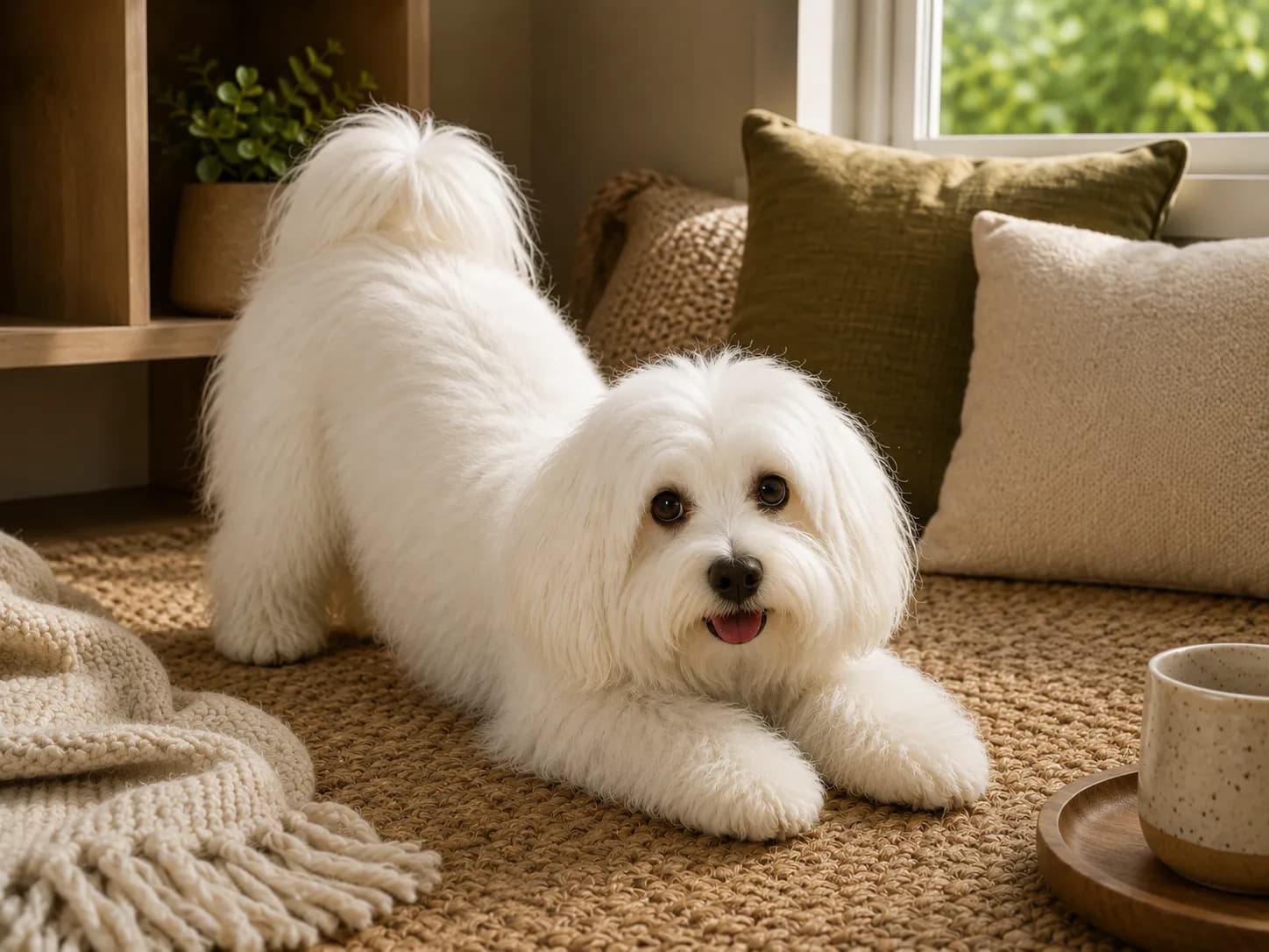 Coton de Tulear dog