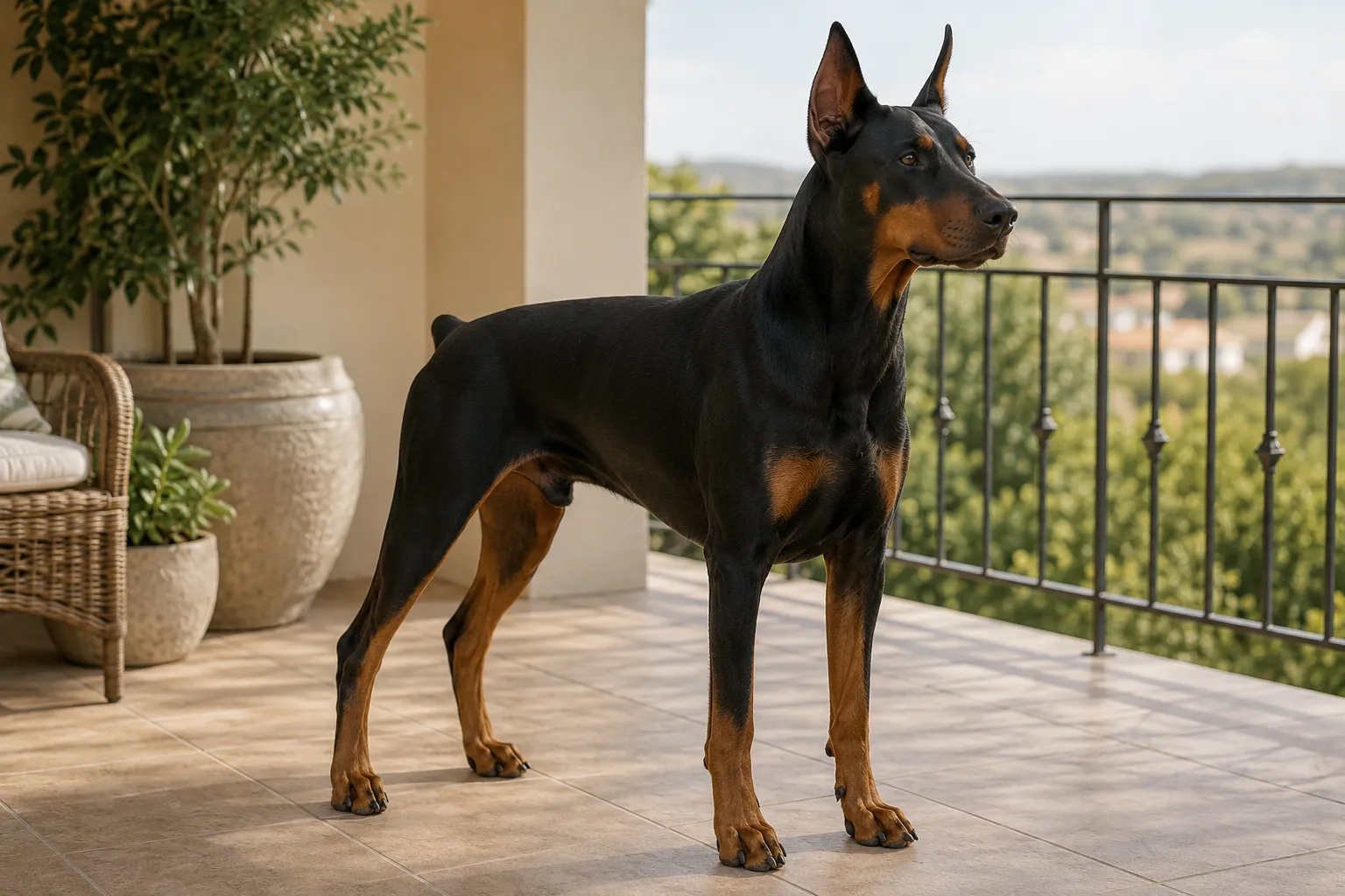 Doberman Pinscher dog