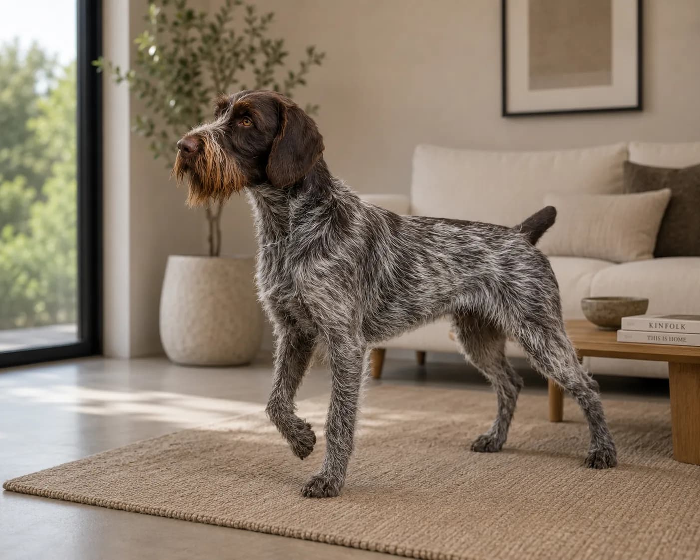 German Wirehaired Pointer dog