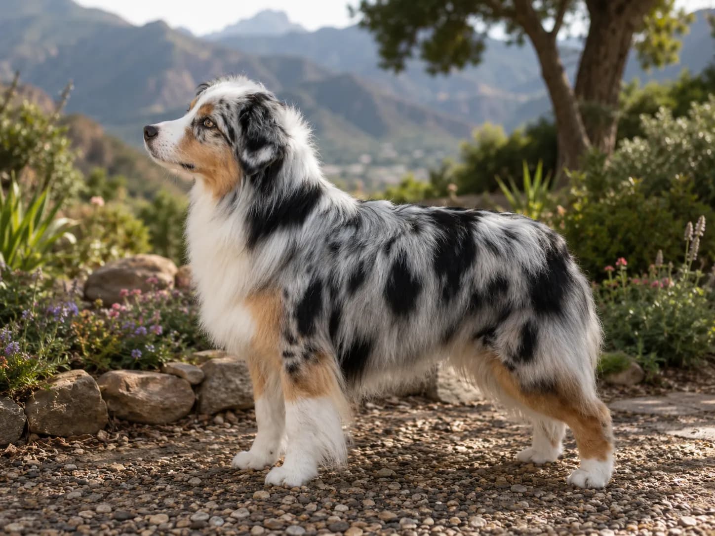 Miniature American Shepherd dog