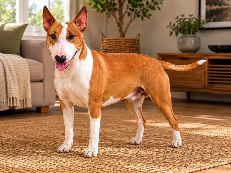 Miniature Bull Terrier dog