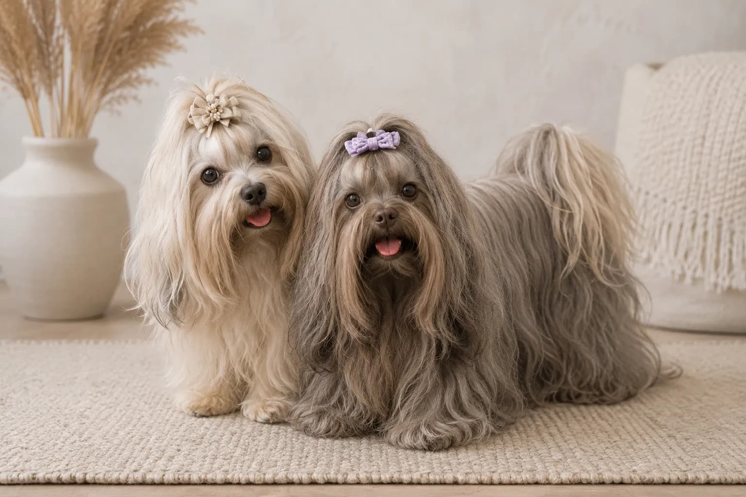 Russian Tsvetnaya Bolonka dog