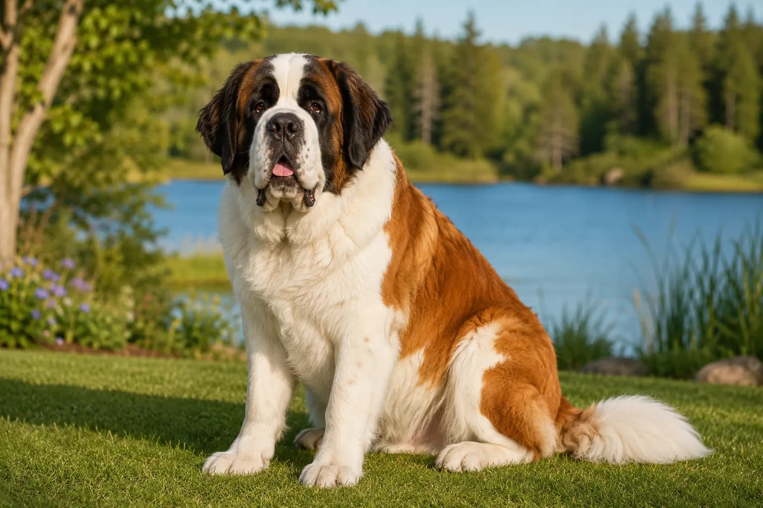 Saint Bernard dog