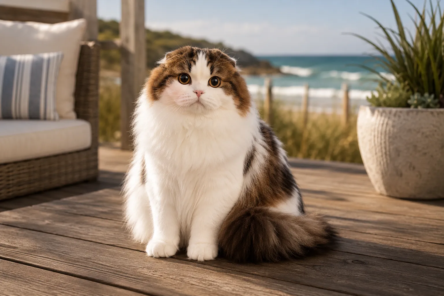 Scottish Fold Longhair cat