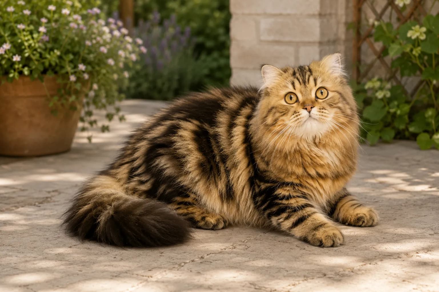 Scottish Straight Longhair cat