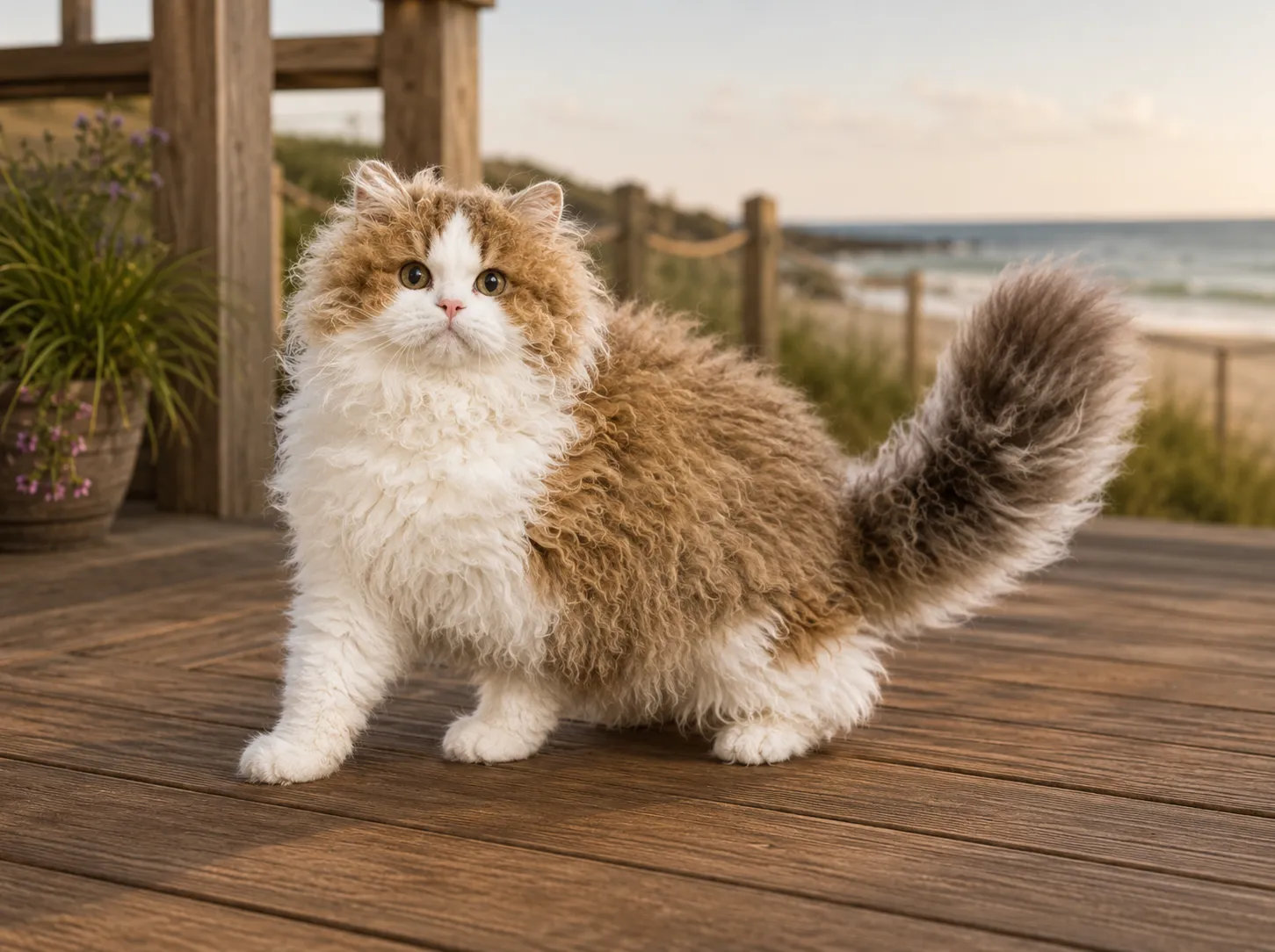 Selkirk Rex Longhair cat